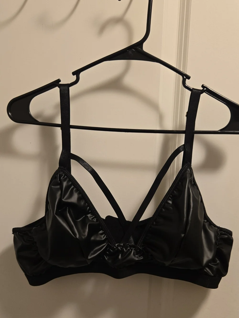 Black Bralette with Strappy Detail